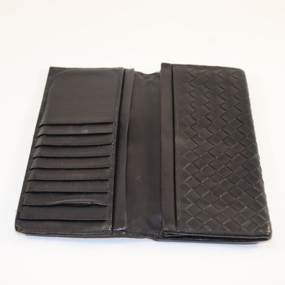 Bottega Veneta Black Intrecciato Leather Wallet - Picture 8 of 11
